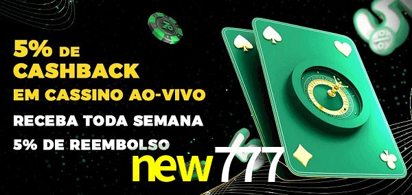 Promoções do cassino ao Vivo new777